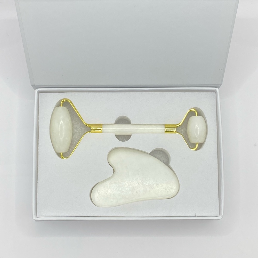 Anti Aging Facial Roller and Gua Sha Set
